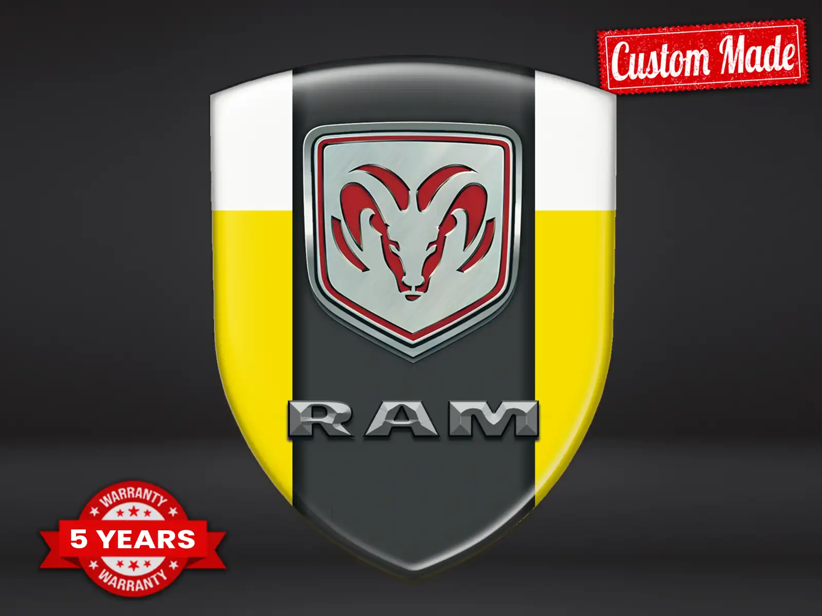 Dodge Emblemas Relieve Auto Pro Máximo Resistente Chic